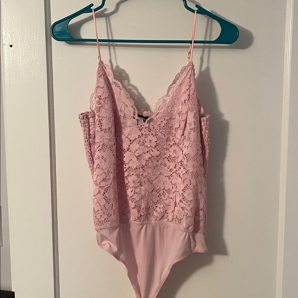 Express Blush Lace bodysuit